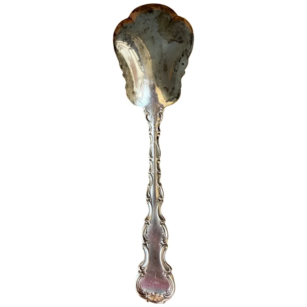GORHAM Strasbourg Sterling Silver Sugar Shell Spoon 6